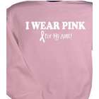 I Wear Pink Breast Cancer Awareness Personalized Sweatshirt