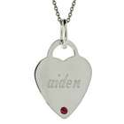 Close To The Heart Engravable Birthstone Heart Necklace