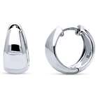 Sterling Silver Dome Small Huggie Earrings