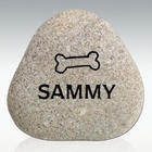 Dog's Small Engraved Memorial River Rock