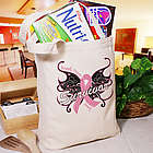 Breast Cancer Survivor Butterfly Tote Bag
