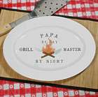 Personalized BBQ Flames Grill Master Platter