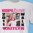 Breast Cancer Walk Photo T-Shirt