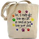Love Cat My Like a Child Tote Bag