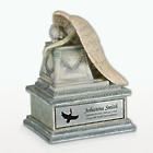 Engravable Weeping Angel Small Cremation Urn