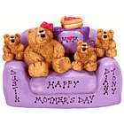 Teddy Bear Mommy and Children in Love Seat