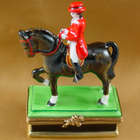 Horse with Rider Dressage Limoges Box