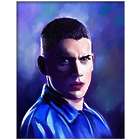 Wentworth Miller in Blue Oil Painting Giclee Print