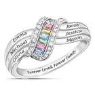 Personalized Forever Family Birthstone Ring