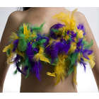 Mardi Gras Feather Bikini Top