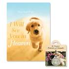 Dog Lover's I Will See You in Heaven Book with Pet Medal