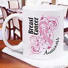 Breast Cancer Awareness Pink Scroll Mug