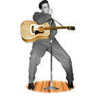 Talking Life Size Elvis Presley Standee with Guitar