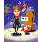 Great Magician Personalized Caricature Art Print