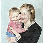 Your Photo as a Hand Drawn Color Pencil Sketch