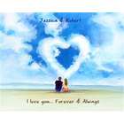 Love on the Beach Personalized Art Print