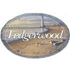 Life's A Beach Personalized Outdoor Oval Welcome Sign