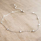 Eternity Necklace with Crystals in Thin Silver Setting