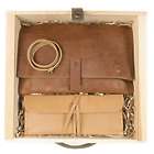 Parcel Foldover Leather Clutch Gift Set