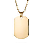 Personalized Medium Gold-Plated Stainless Steel Dog Tag