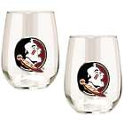 2 Florida State Seminoles 15 Oz. Stemless Wine Glasses