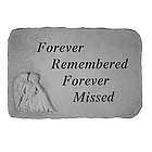 Memorial Garden Stone Forever Remembered Forever Missed