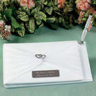 Personalized 2 Hearts Wedding Guest Book and Pen