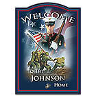 USMC Personalized Welcome Sign