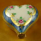 Mini Rose Heart Limoges Box