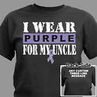 I Wear Purple Personalized Awareness T-Shirt