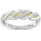 Personalized United in Love Diamond Ring