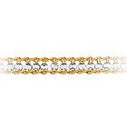 Womens Fancy Bracelet in 10K Two Tone Gold