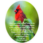 Cardinals Appear When Angels Are Near Glass Ornament