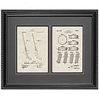 Hockey Stick and Puck 16x20 Framed Patent Art Print