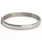 Stainless Steel Oval Bangle Bracelet
