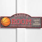 Personalized Hoops Room Sign