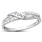 Personalized 7-Diamond Love Ring