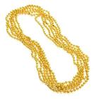 33" 7 mm Gold Mardi Gras Beads