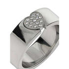 Sparkling Pave CZ Heart Ring