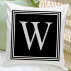 Personalized Initial Throw Pillow
