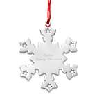 Personalized Metal Snowflake Ornament