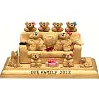 Grandparents on Settee Plaque with up to 13 Bamily Bears
