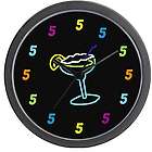 It's Margarita Time Happy Hour Wall Clock