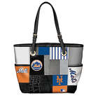 New York Mets Patchwork Tote Bag with Team Logos