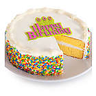 Vanilla Gourmet Happy Birthday Cake