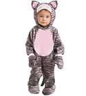 Toddler Girl's Grey Stripe Kitten Costume