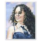 Rihanna Watercolor Print