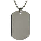 Medium Stainless Steel Personalized Dog Tag
