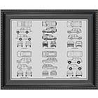 Land Rover Blueprint Collection Framed Print