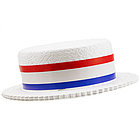 Styrofoam Patriotic Skimmer Hat